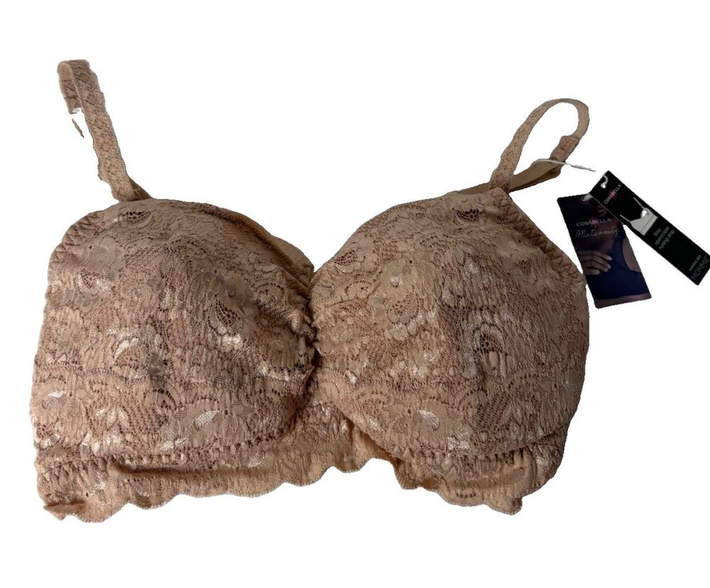 Cosabella Never Say Never Mommie Nursing Bra XL Mandorla Lace NWT